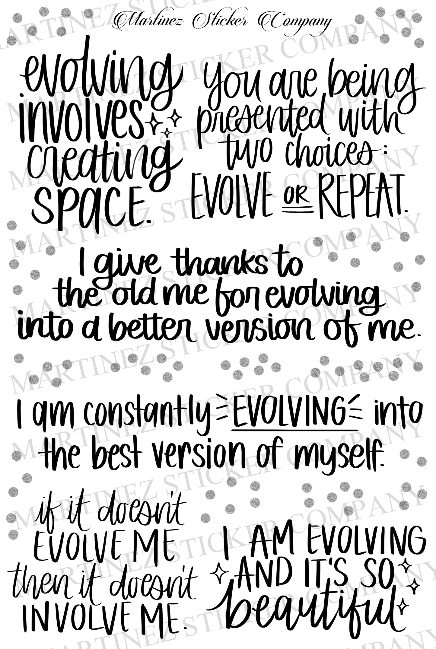 *PRINTABLE* I am evolving