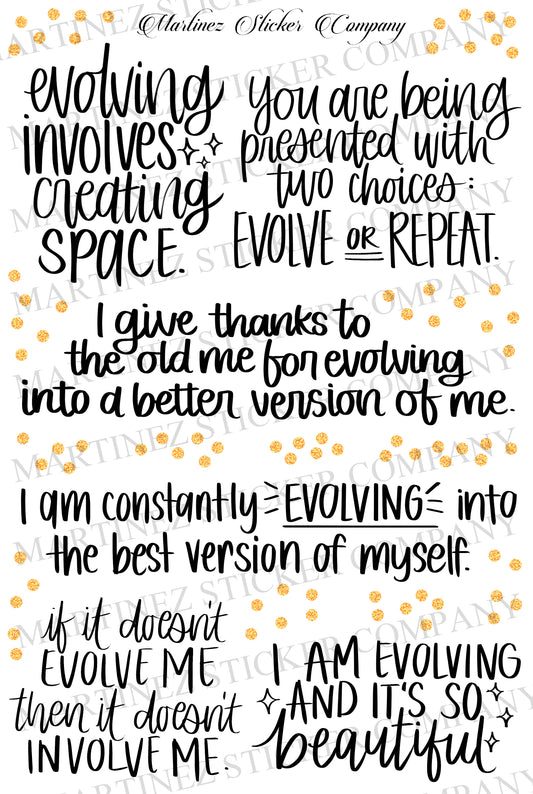 *PRINTABLE* I am evolving