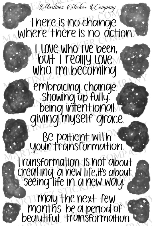 *PRINTABLE* I Am Transforming Black