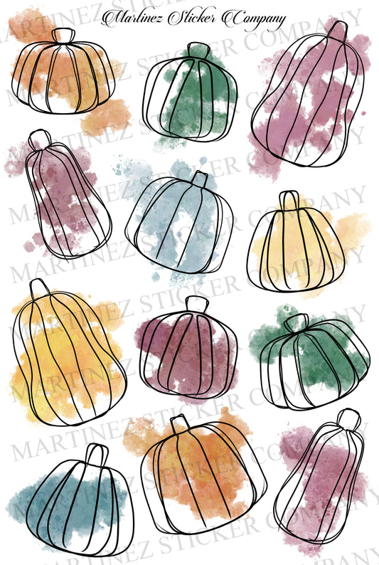 *PRINTABLE* Jewel Tone Pumpkins