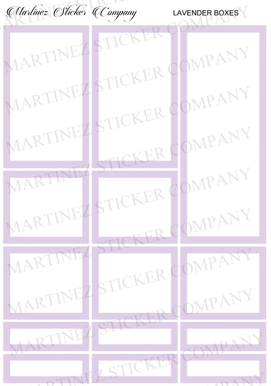 *PRINTABLE* Lavender Boxes
