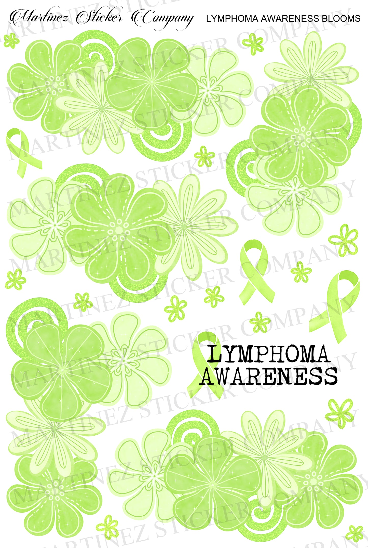 *PRINTABLE* Lymphoma Awareness Blooms
