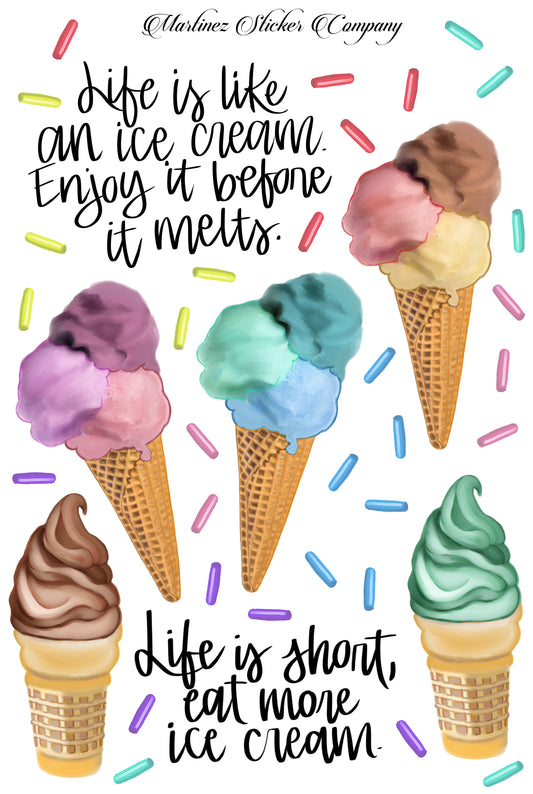 *PRINTABLE* Life is like an Ice Cream