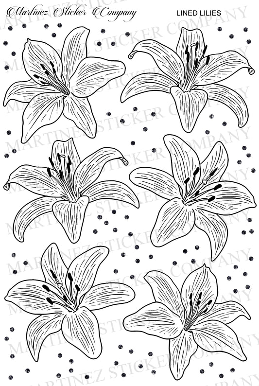 *PRINTABLE* Lined Lilies