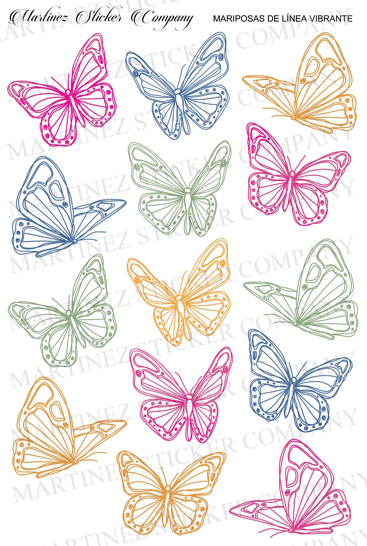Mariposas De Línea Vibrante