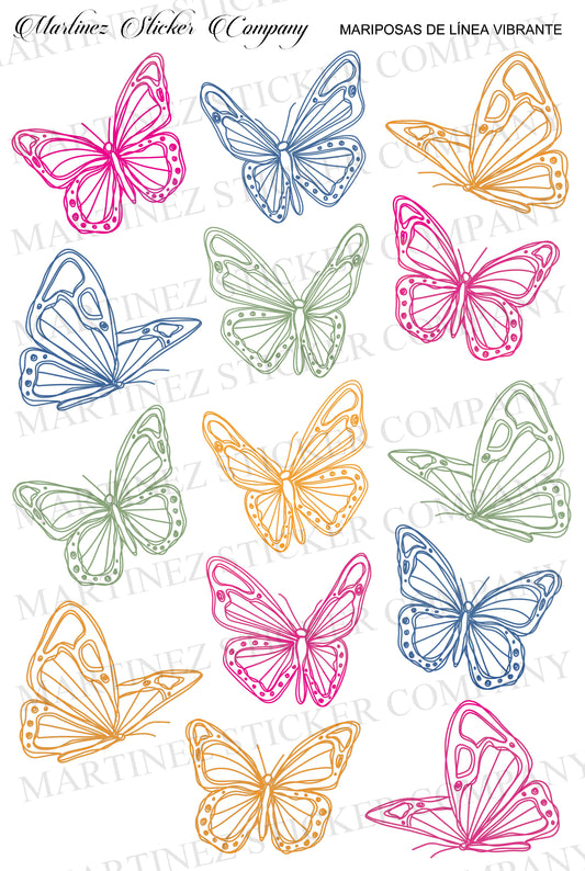 *PRINTABLE* Mariposas De Línea Vibrante