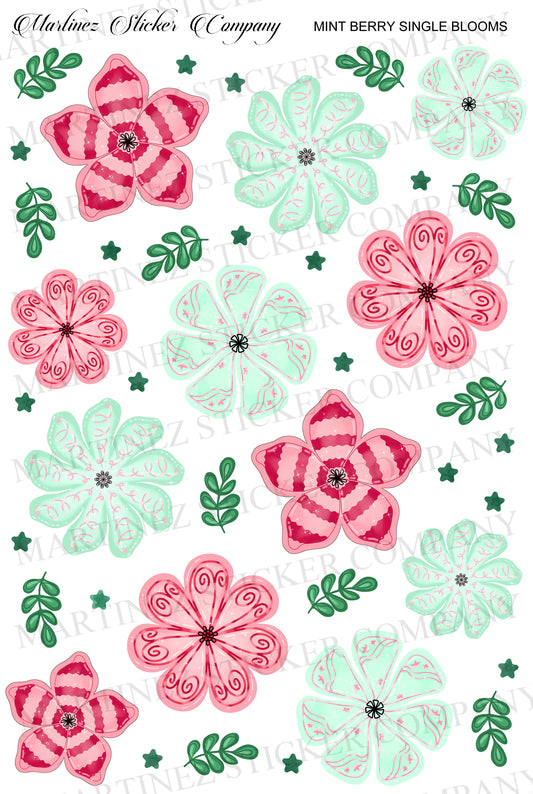 Mint Berry Single Blooms