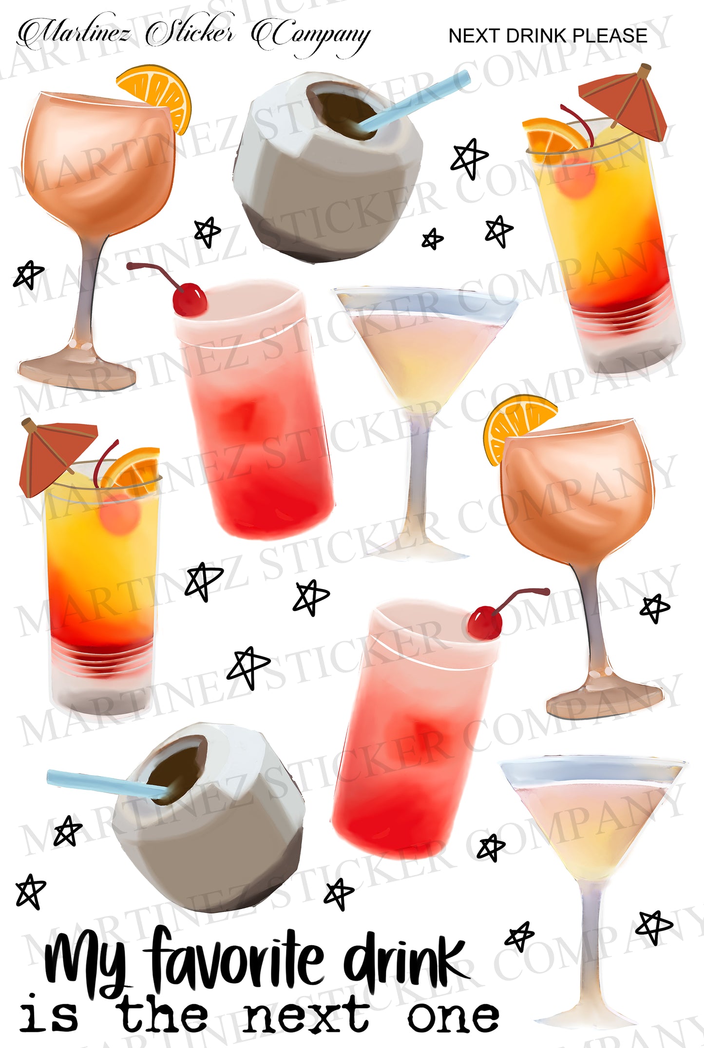 *PRINTABLE* Next Drink Please