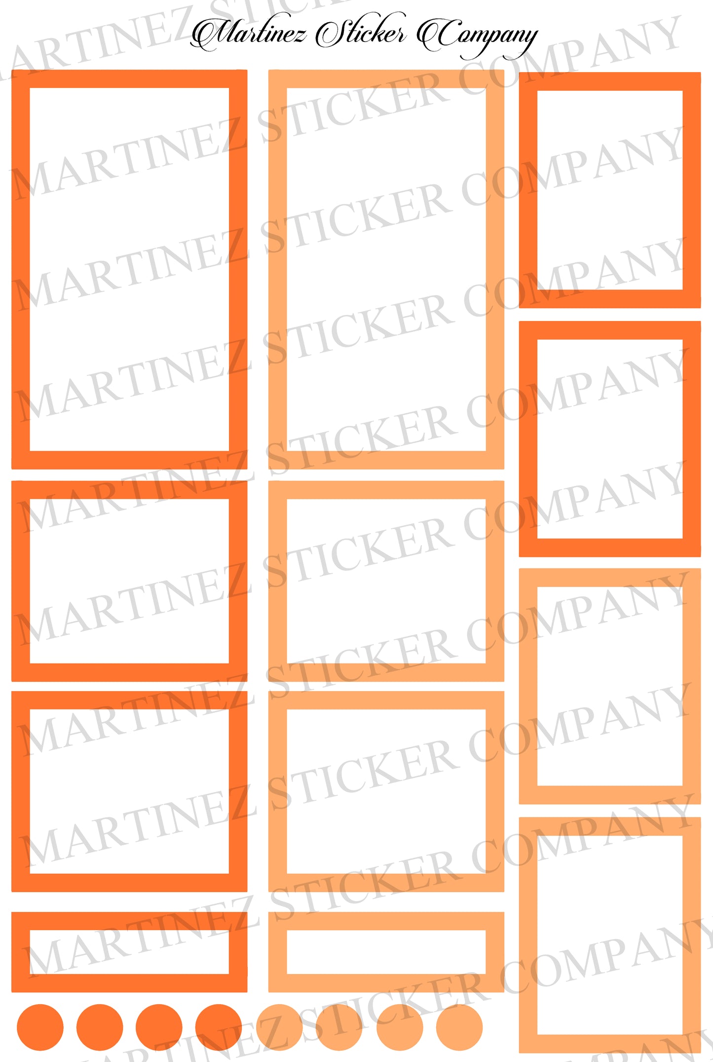 *PRINTABLE*  Orange Boxes