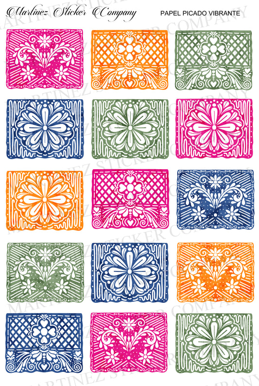 *PRINTABLE* Papel Picado Vibrante