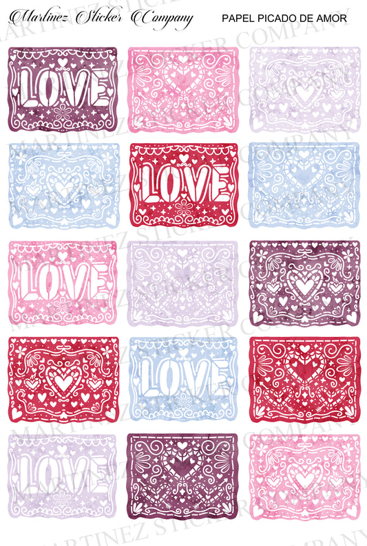 Papel Picado De Amor
