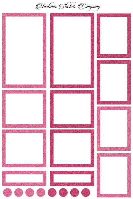 *PRINTABLE* Glitter Boxes Pink