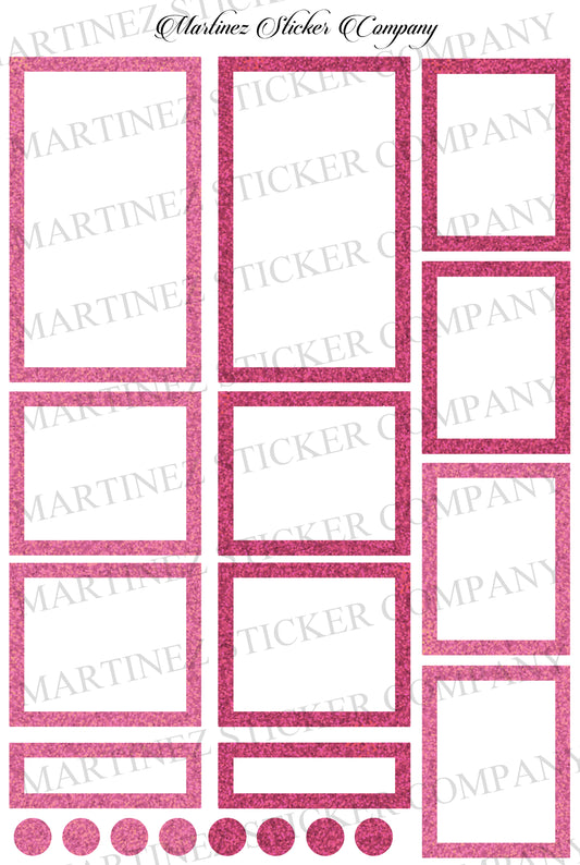 *PRINTABLE* Glitter Boxes Pink