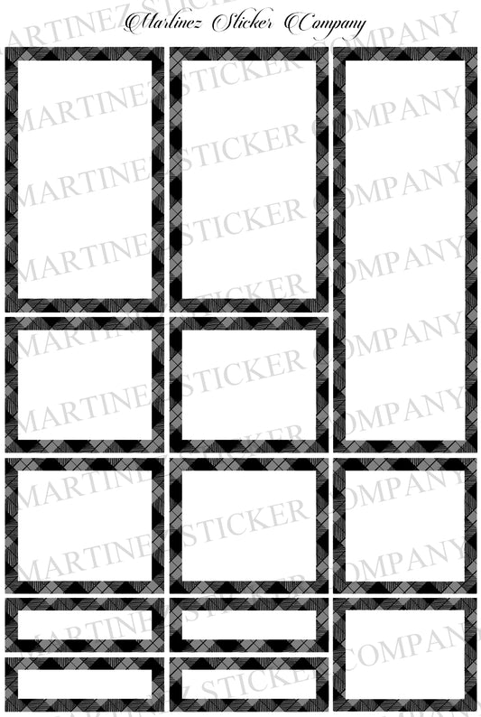 *PRINTABLE* Plaid Boxes Black