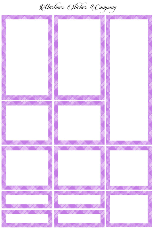 *PRINTABLE* Plaid Boxes Purple