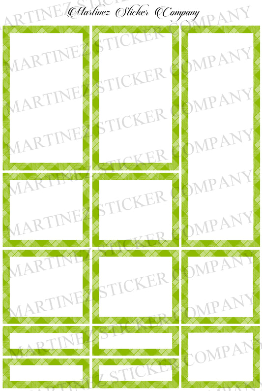 *PRINTABLE* Plaid Boxes Green