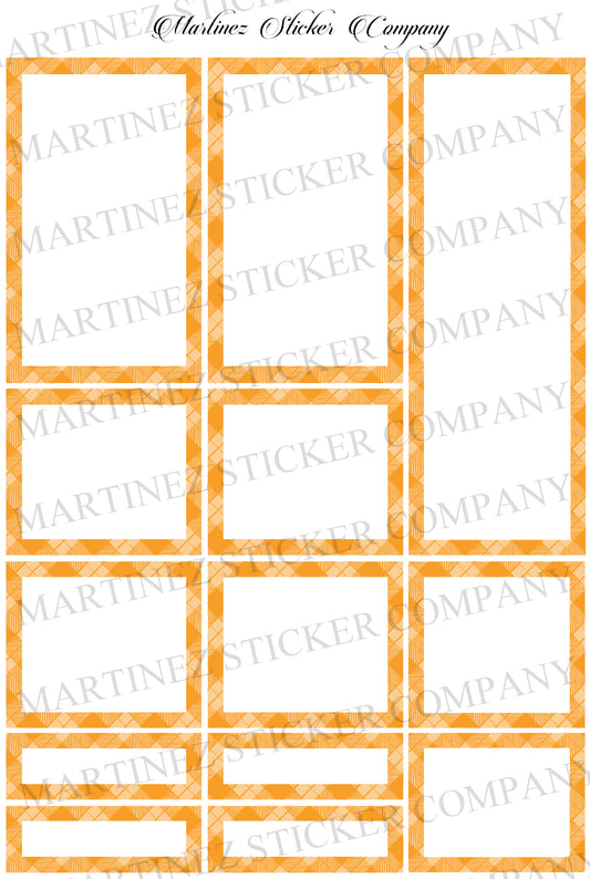 *PRINTABLE* Plaid Boxes Orange