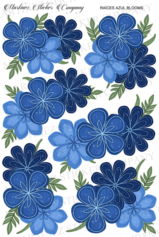 Raíces Azul Blooms