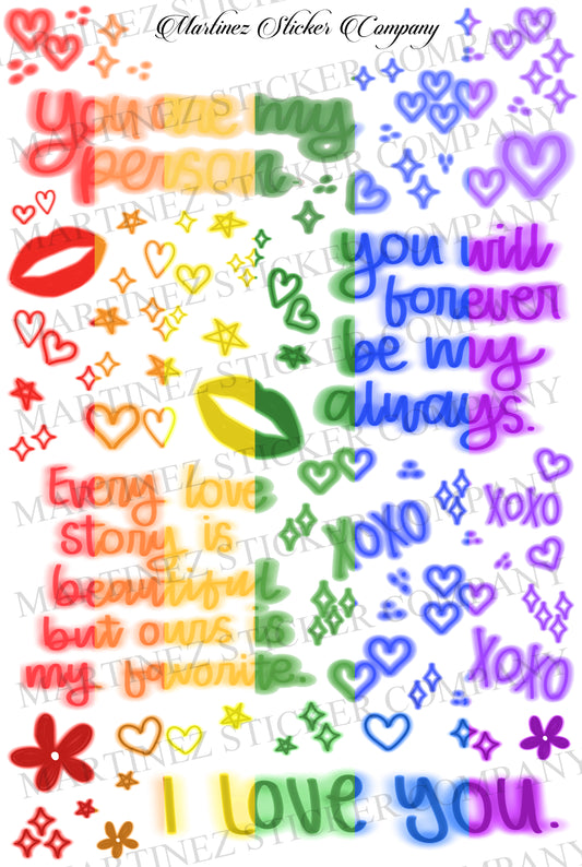 *PRINTABLE* Love Quotes Rainbow