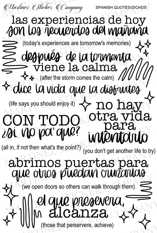 *PRINTABLE* Spanish Quotes/Dichos
