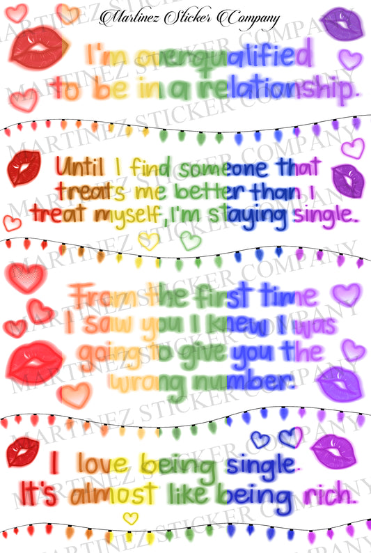 *PRINTABLE* Single Quotes Rainbow