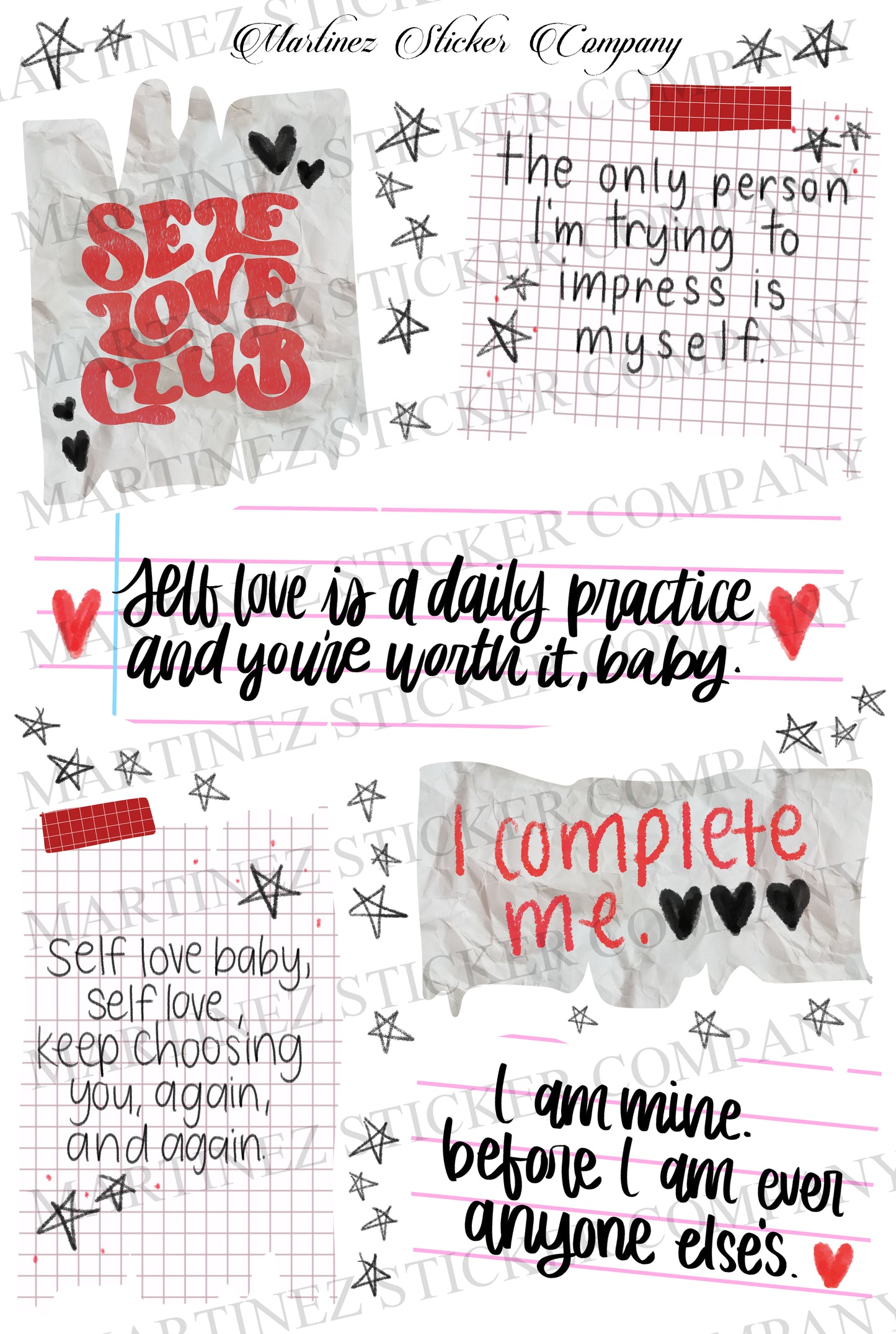 *PRINTABLE* Sloppy Love Letters to Myself