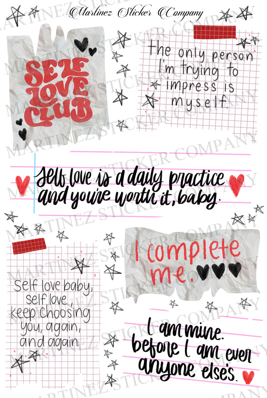 *PRINTABLE* Sloppy Love Letters to Myself