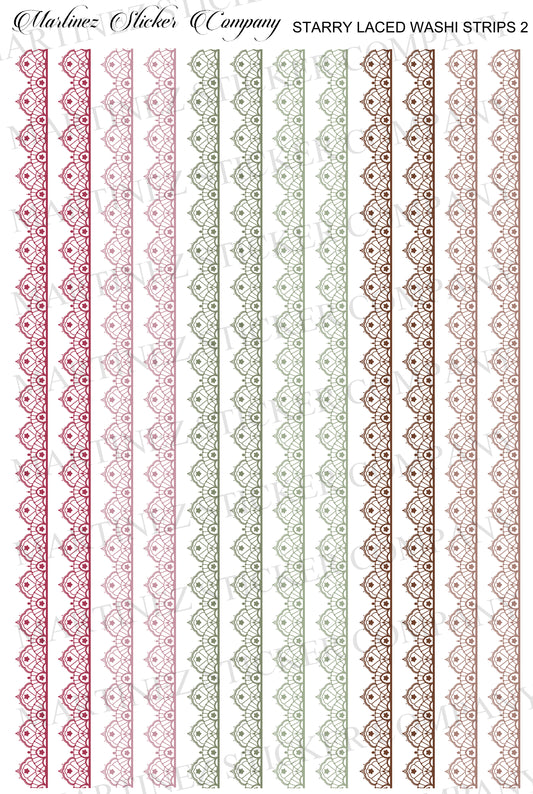 *PRINTABLE* Starry Laced Washi Strips 2