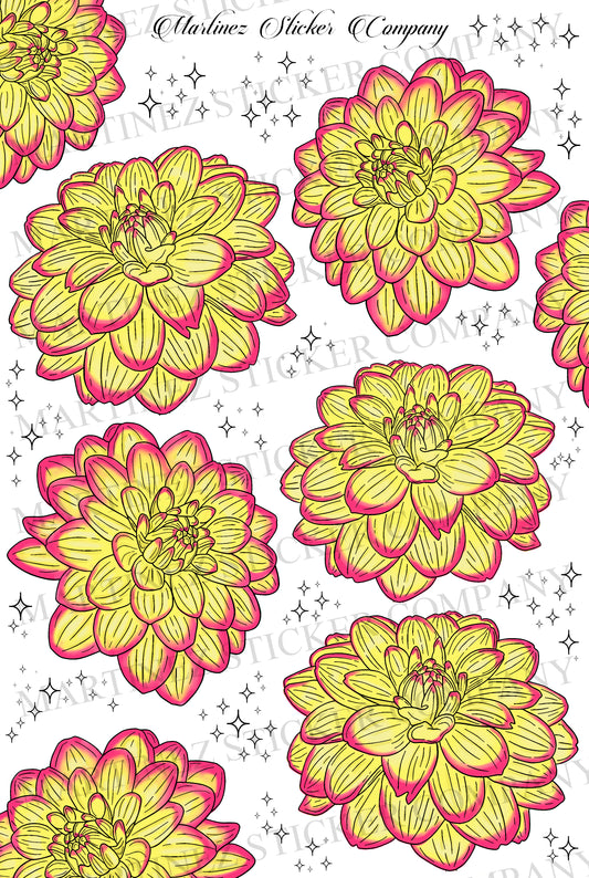 *PRINTABLE* Tropical Dahlias