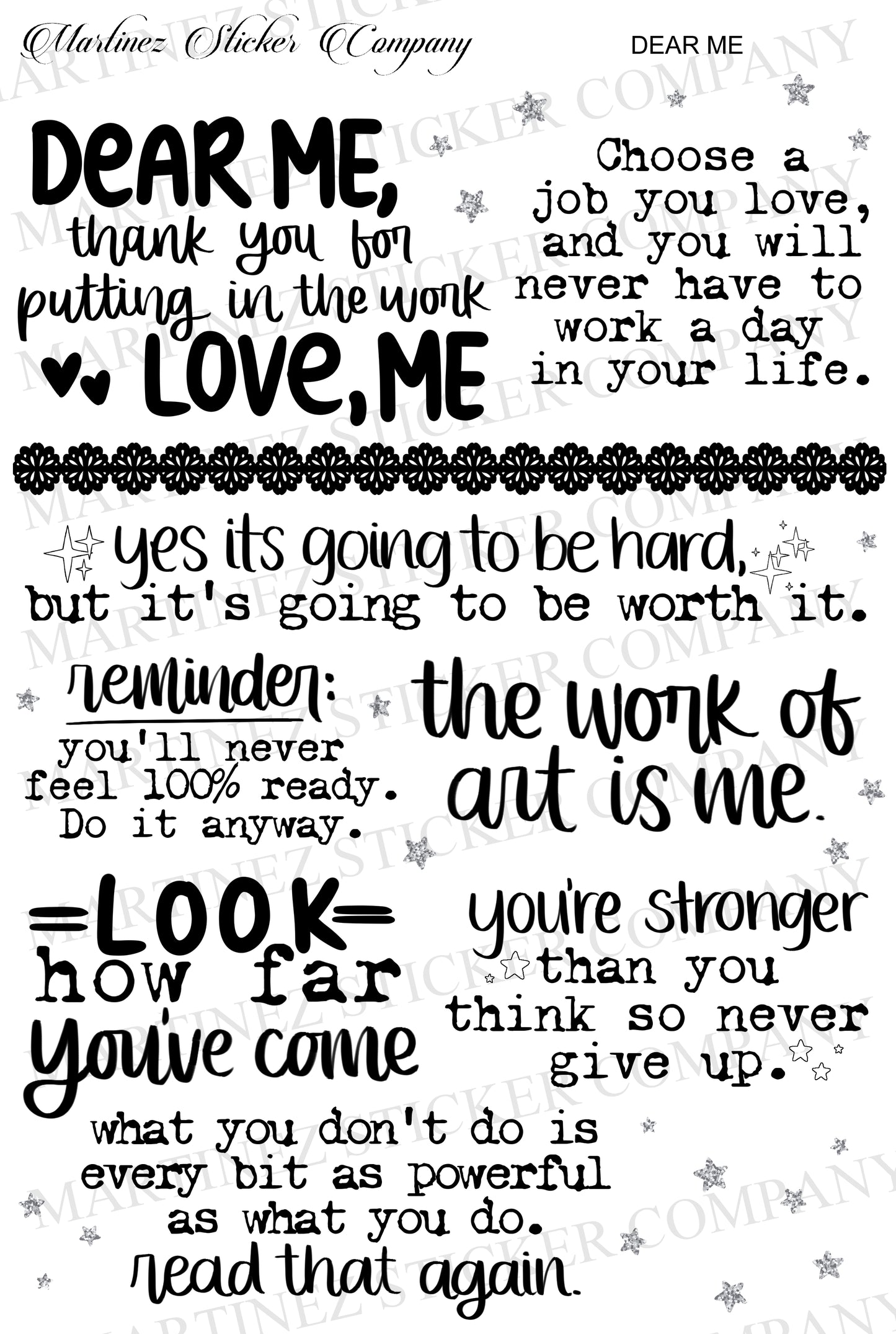 *PRINTABLE* Dear Me