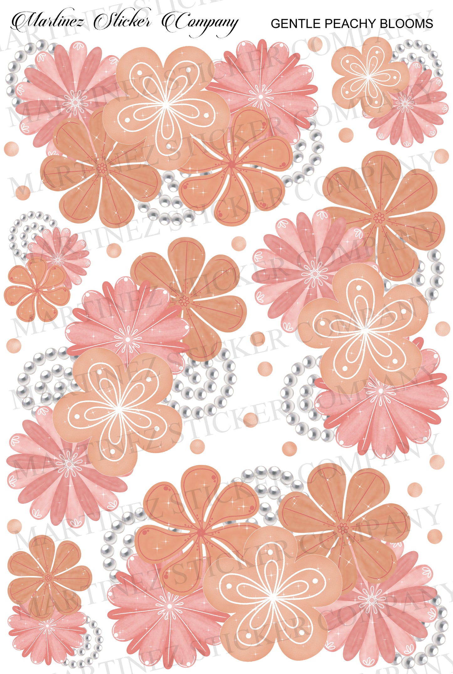 *PRINTABLE* Gentle Peachy Blooms