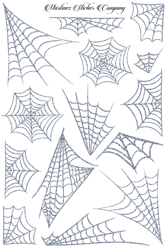 *PRINTABLE* Glitter Spider Webs