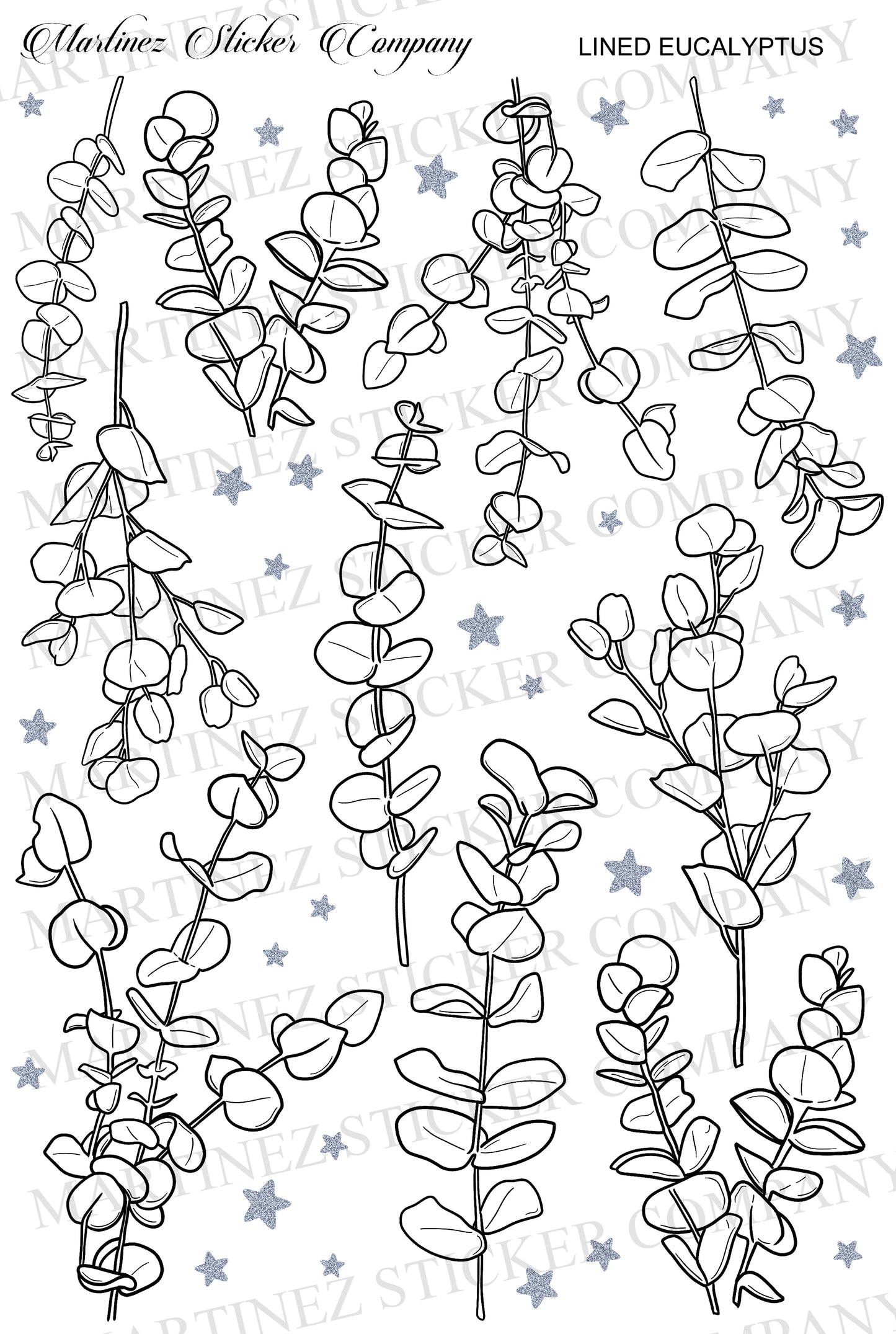 *PRINTABLE* Lined Eucalyptus