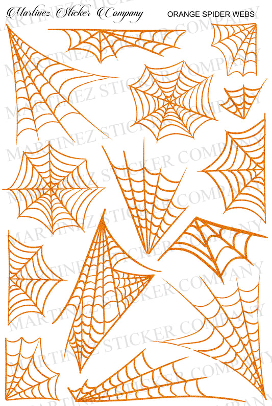 Orange Spider Webs