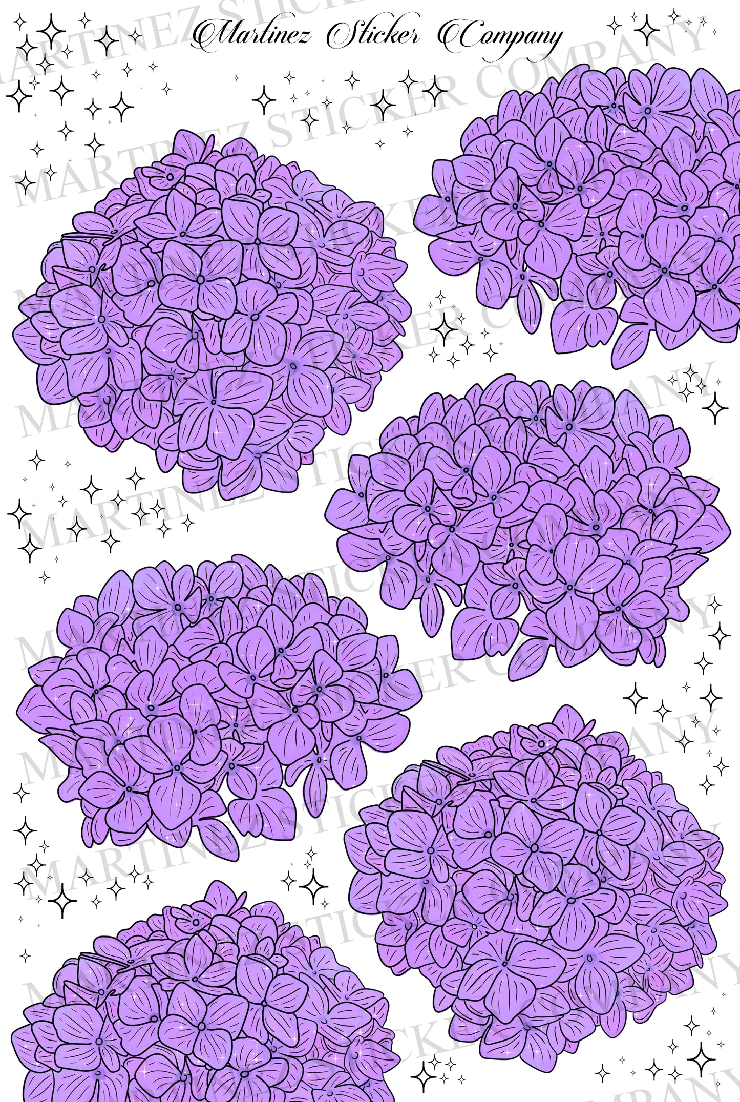 Purple Hydrangeas