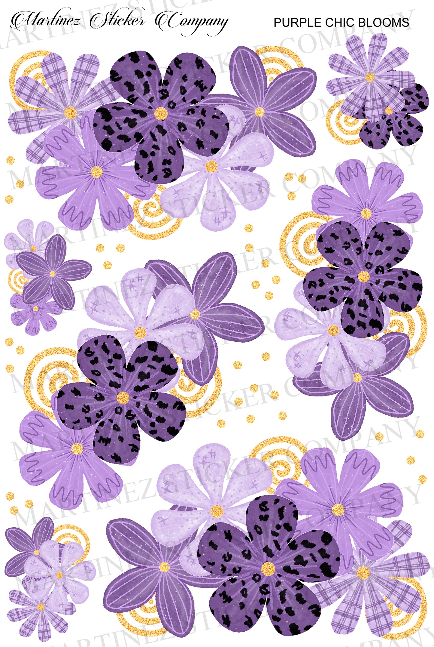 *PRINTABLE* Purple Chic Blooms