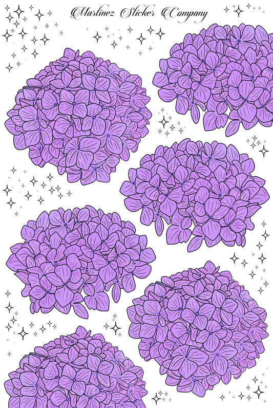 *PRINTABLE* Purple Hydrangeas