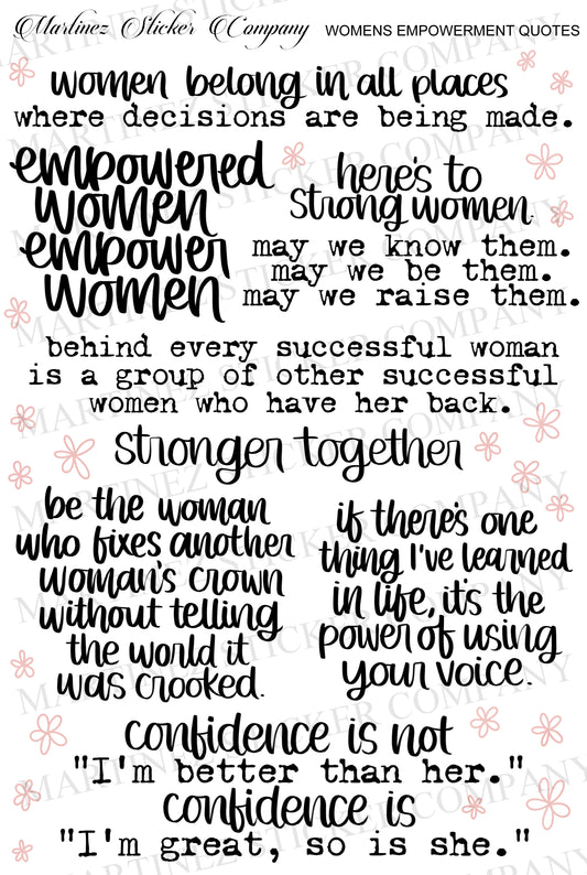 *PRINTABLE* Women's Empowerment Quotes