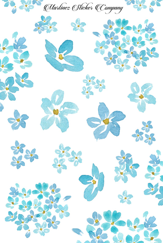 Simple Blue Florals