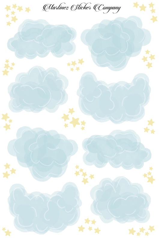 *PRINTABLE* Dream Clouds BLUE