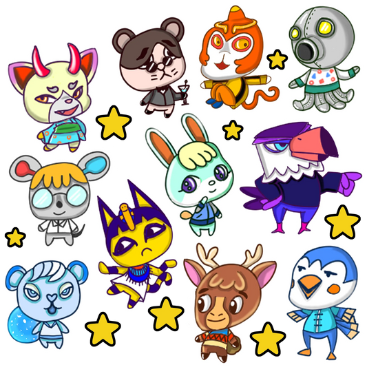 Animal Crossing chibis